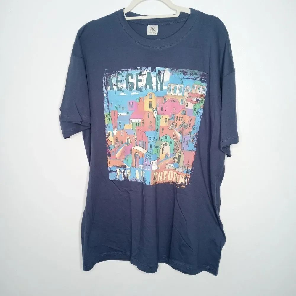 B&C graphic tee size XXL
